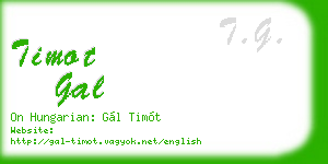 timot gal business card